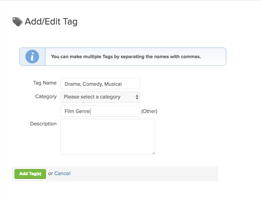 how to create a tag in infusionsoft