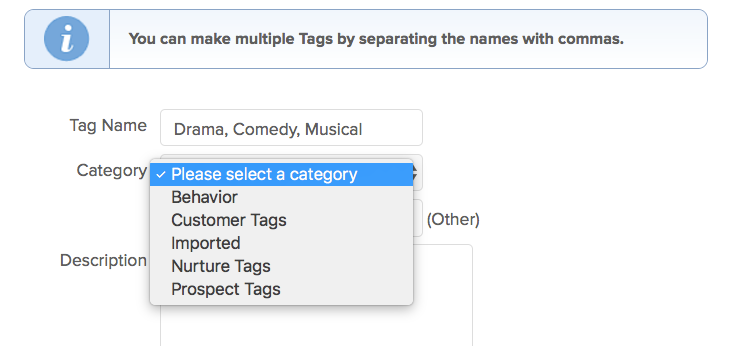 how to create a tag in infusionsoft