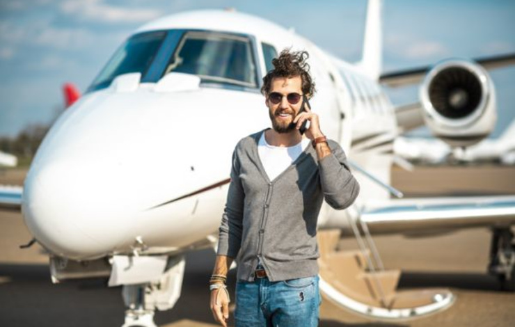 celebrity influencer marketing private jet 