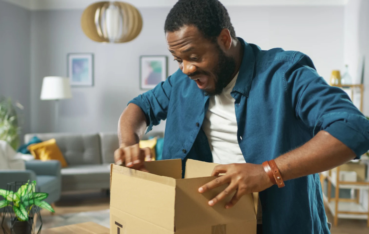 Customer unboxing
