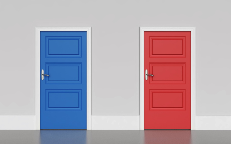 AB testing doors