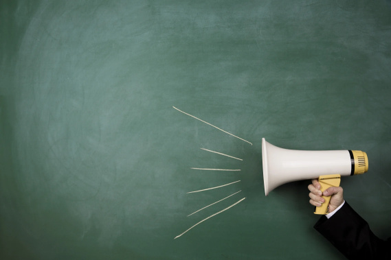 megaphone calling to action