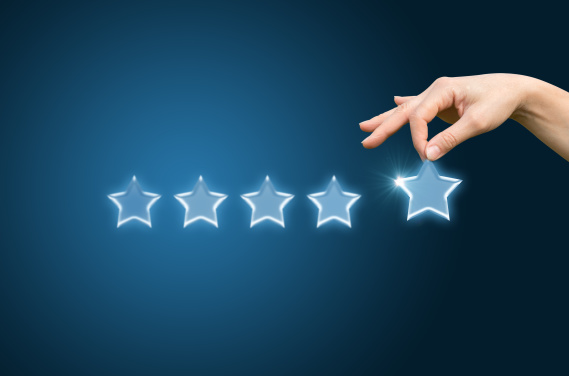 Customer review give a five star, illustration, background, image, banner, poster, symbol,  photo, picture