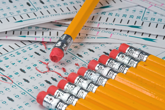scantron and pencils