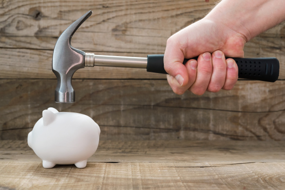 Breaking piggy bank - cash loan or mortgage