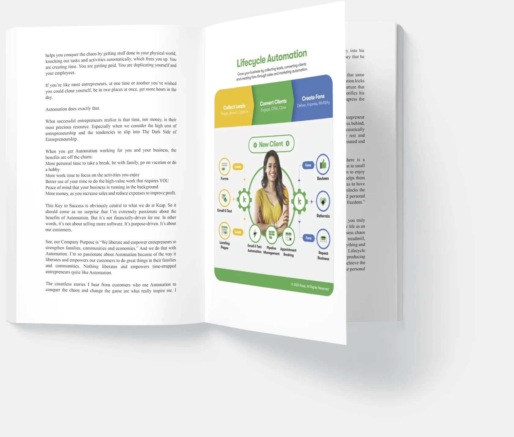 Photo of inner pages of the book