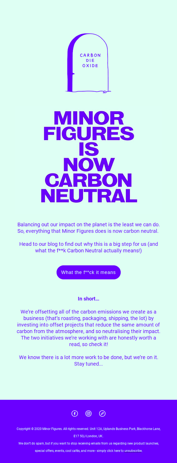 New policy announcement sample