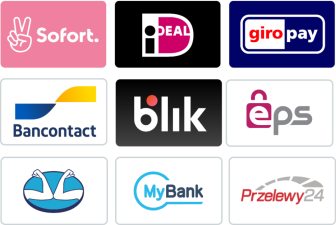 Payment methods for various countries