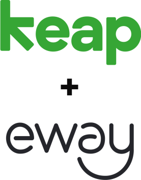 Keap and Eway logos