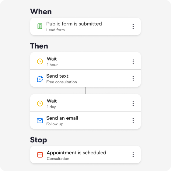 Image of Keap Lite's home screen, welcoming back the user and showing updates for leads, clients, invoiced contacts, and paid customers.