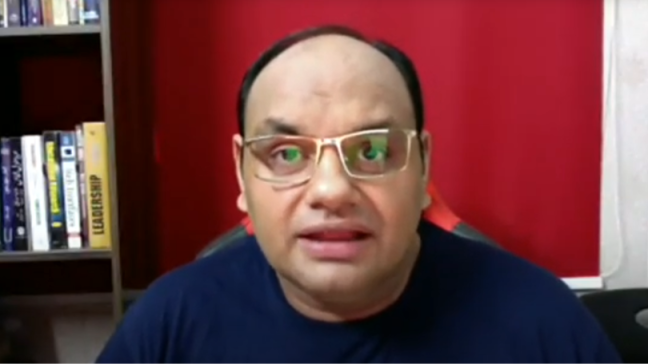 Still of Zulqarnain Ansari from their level-up moment video