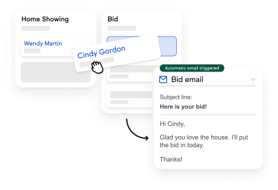 Automated email workflow example in Keap App