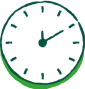 Sylized clock icon