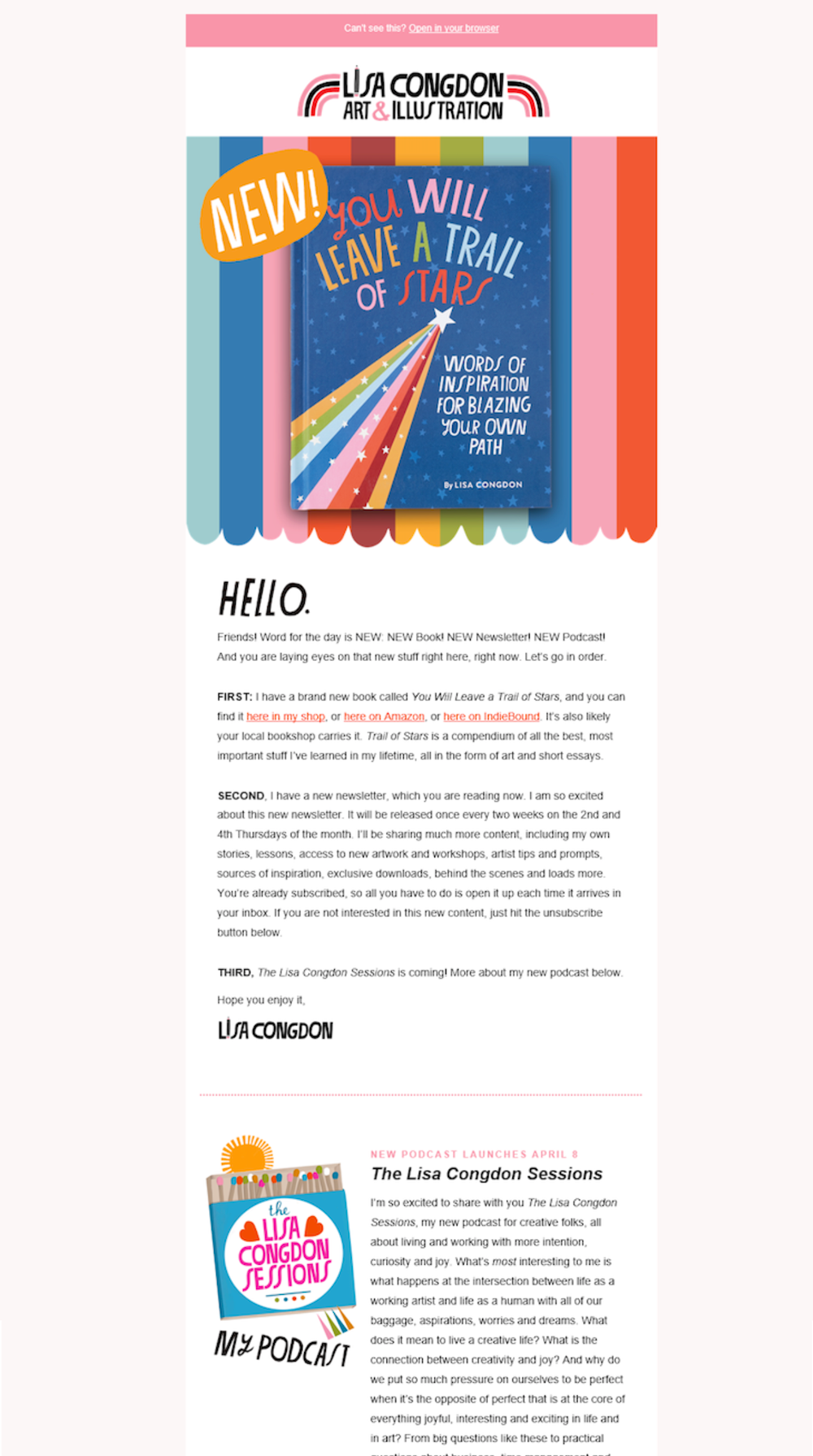 Newsletter Email Example