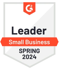 G2's 2024 Spring Leader Small Business Badge