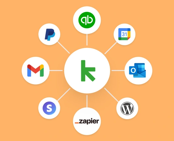 Graphic showing Keap's integrations