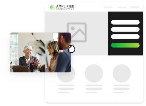 Keap example of landing page builder