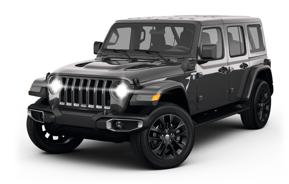 Grand prize badge and black Jeep