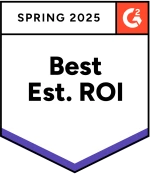 G2 badge spring 2025 - best est ROI