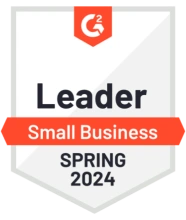 Leader in G2 Small Business 2024 Badge