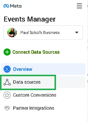 Events Manager data sources Ga