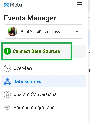 Connect data sources GA