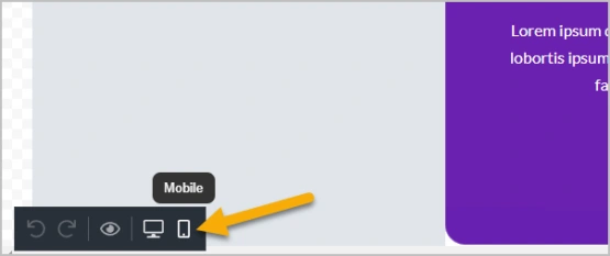 Image of mobile vs. desktop toggle in Keap