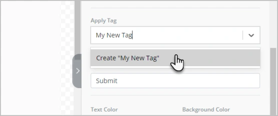 Keap create tag in app example