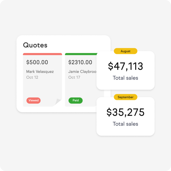 Track sales in app example