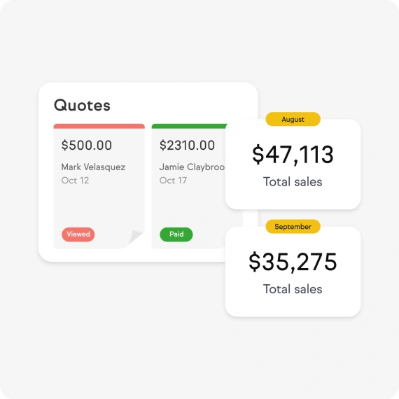 Track sales in app example