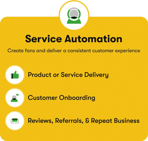 List example of Service Automation