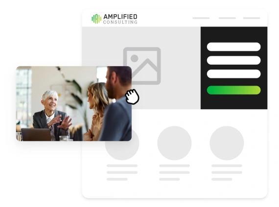 Example of Keap landing page builder