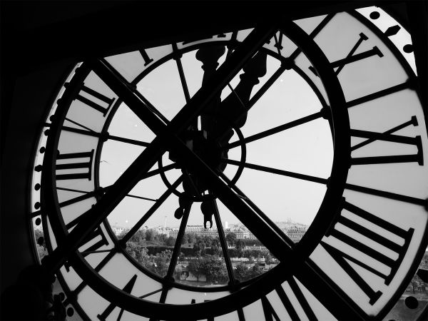 Close up of a large clock