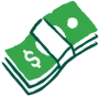 Icon of a stack of money