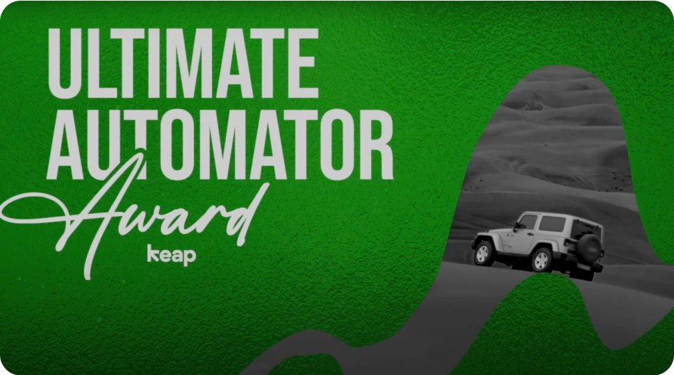 Ultimate Automator Award with Jeep