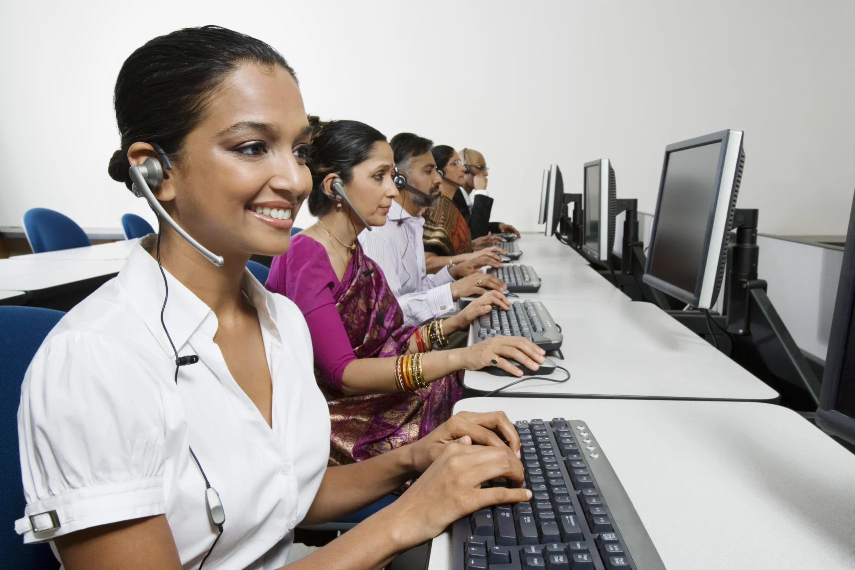 Customer Service Reps in Call Center