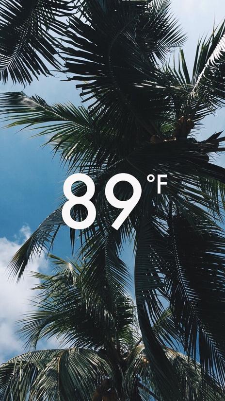 Snapchat story temperature stamp