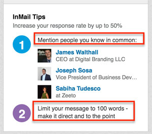 people in common inmail linkedin meaning