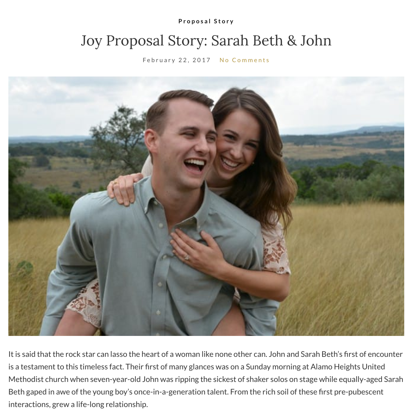 proposal story