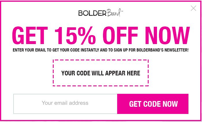 BoulderBand discount coupon example