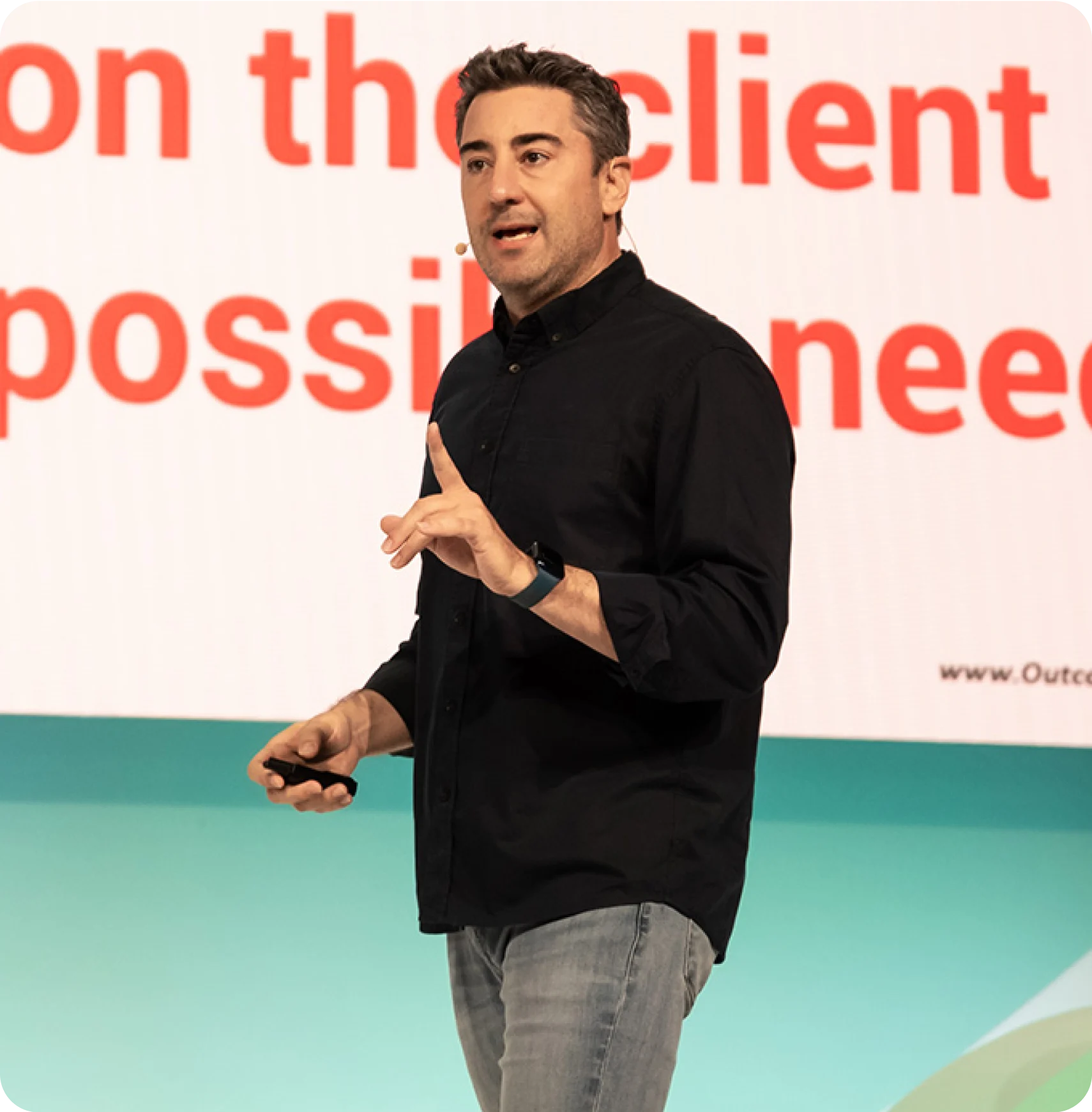 Jay presenting automated campaign strategies for business growth