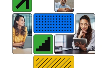 Level up marketing image tiles
