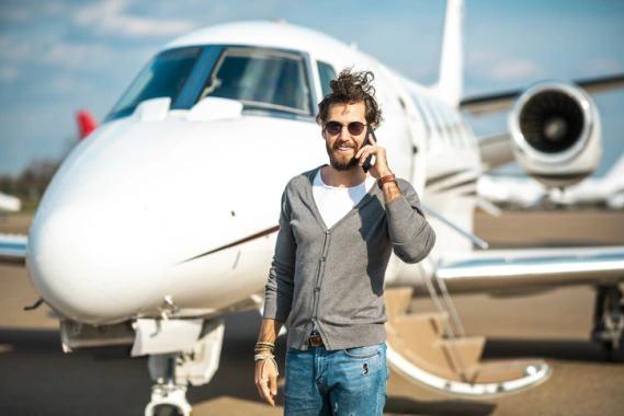 celebrity influencer marketing private jet