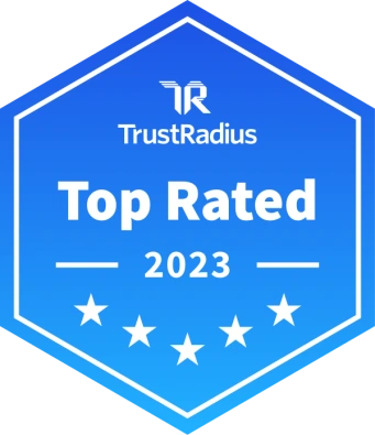 TrustRadius Keap award badge