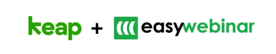 Keap + Easywebinar logo