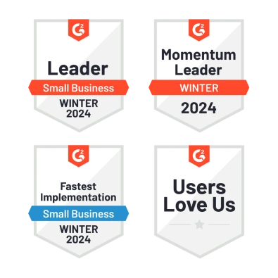 G2 award winter 2024 multiple badge graphic
