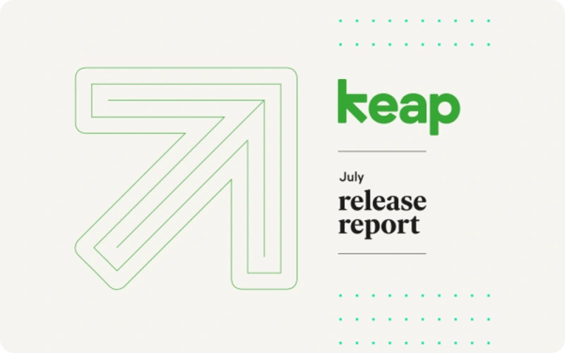 Keap's July Release Report