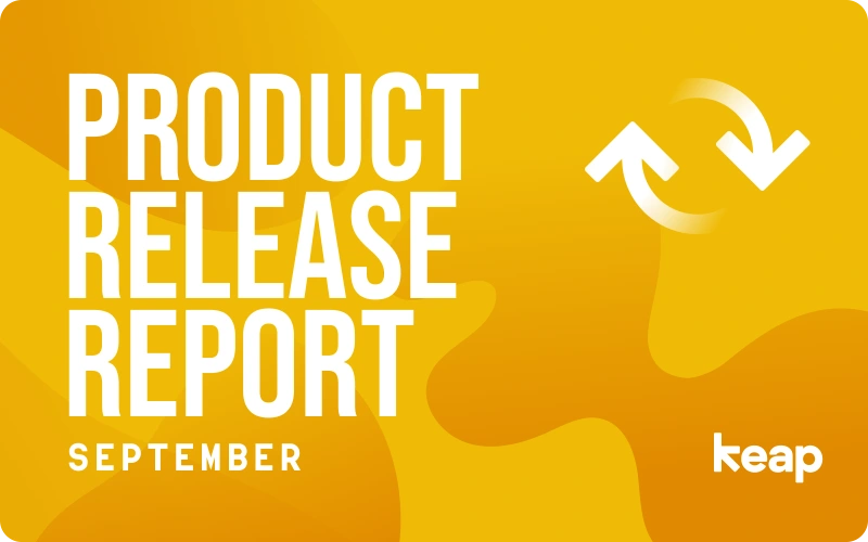 Product release report September 2023 graphic